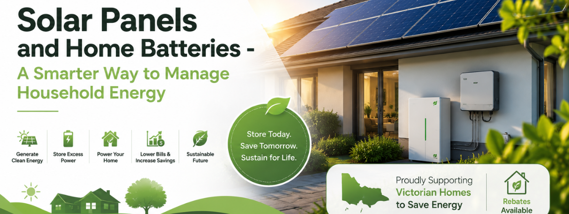 Solar Panels and Home Batteries – A Smarter Way to Manage Household Energy
